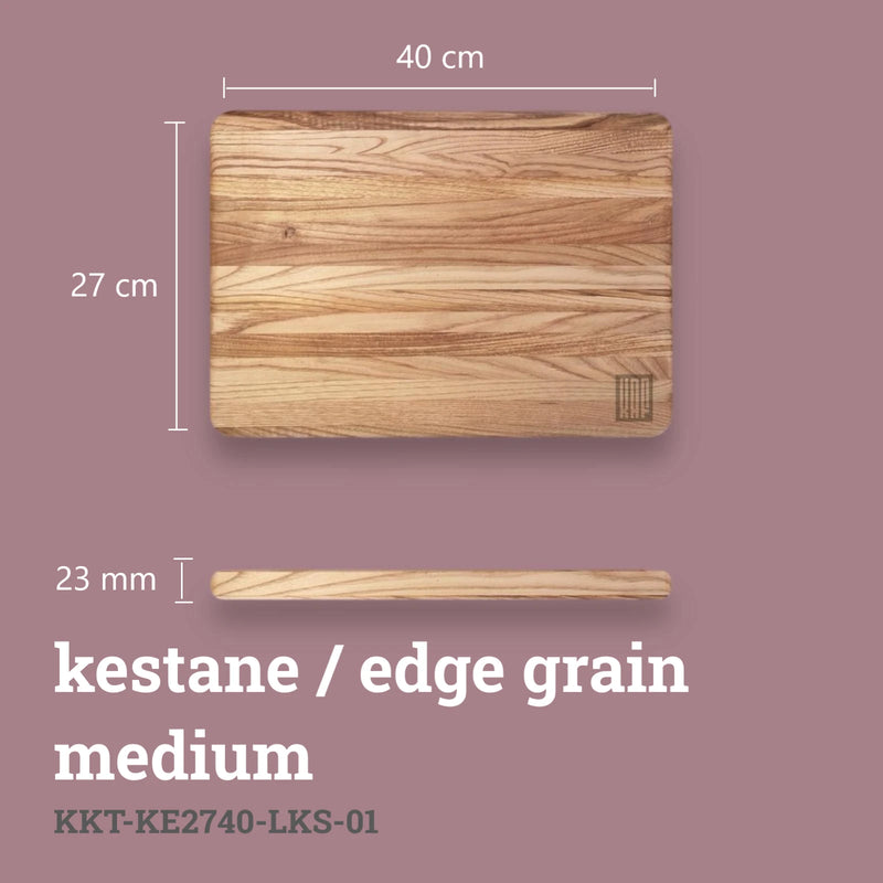 Edge Grain Cutting Board - Chestnut