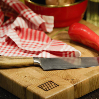 End Grain Kesme Tahtası - Kestane