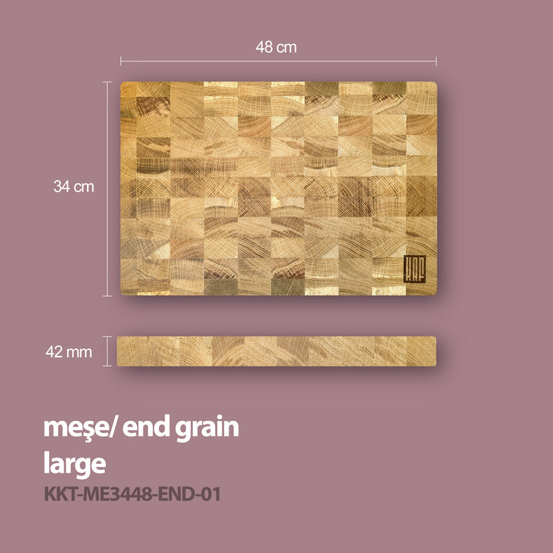 End Grain Cutting Board - Oak