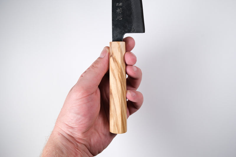 Hatsukokoro Aogami #2 Ko Bunka - Kurouchi 120mm - Olive Tree