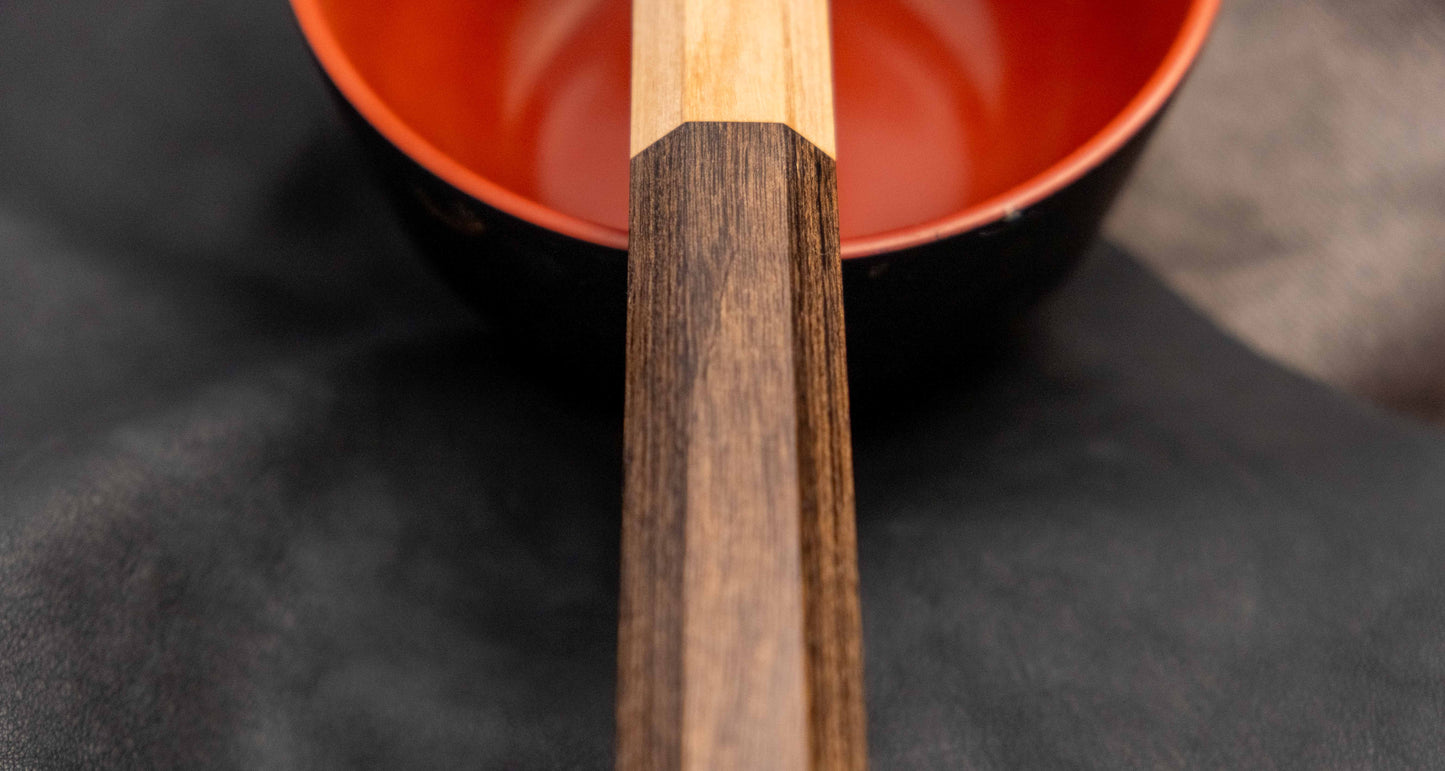 Yasuda Hamono VG-10 Petty Kotetsu - Damascus Tsuchime 150mm