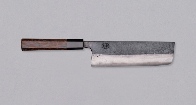 Hatsukokoro Aogami #2 Nakiri Kumokage - Damascus 165mm