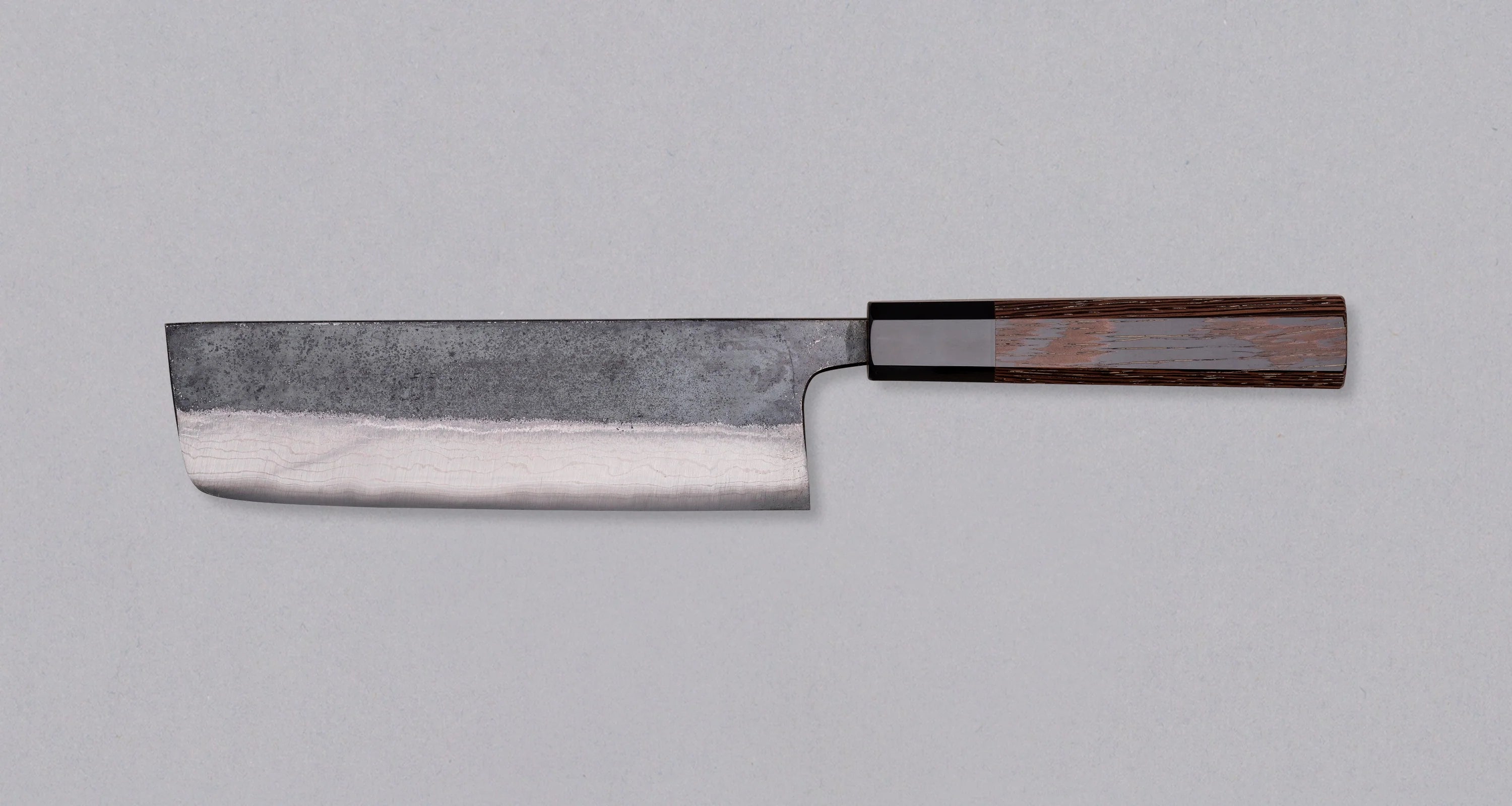 Hatsukokoro Aogami #2 Nakiri Kumokage - Damascus 165mm