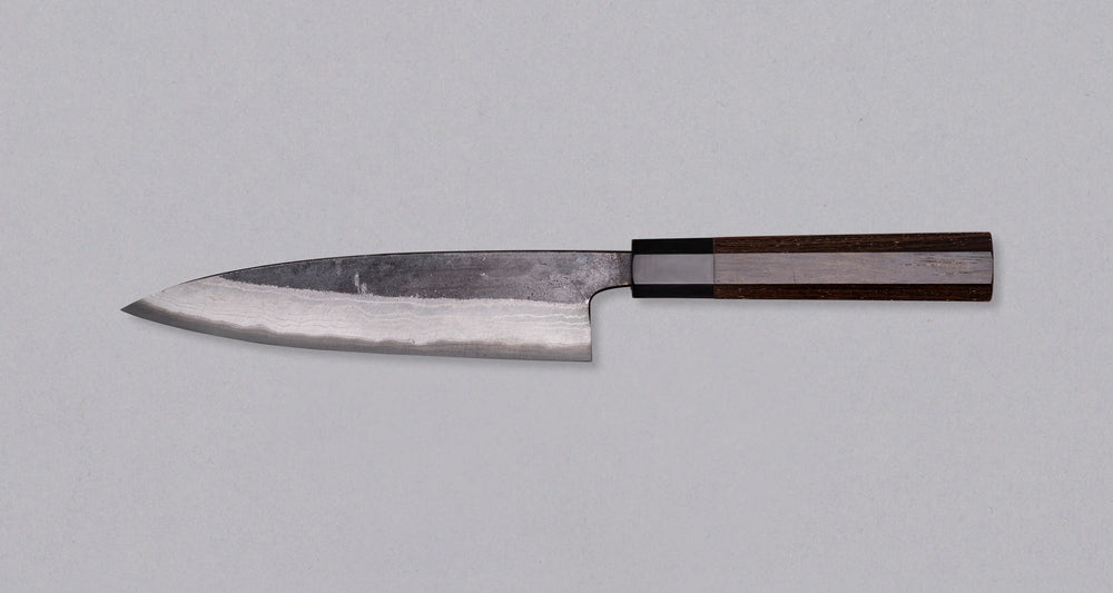Hatsukokoro Aogami #2 Petty Kumokage - Damascus Kurouchi 150mm