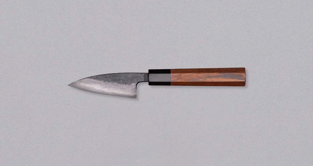 Hatsukokoro Aogami #2 Petty Kumokage - Damascus Kurouchi 80mm