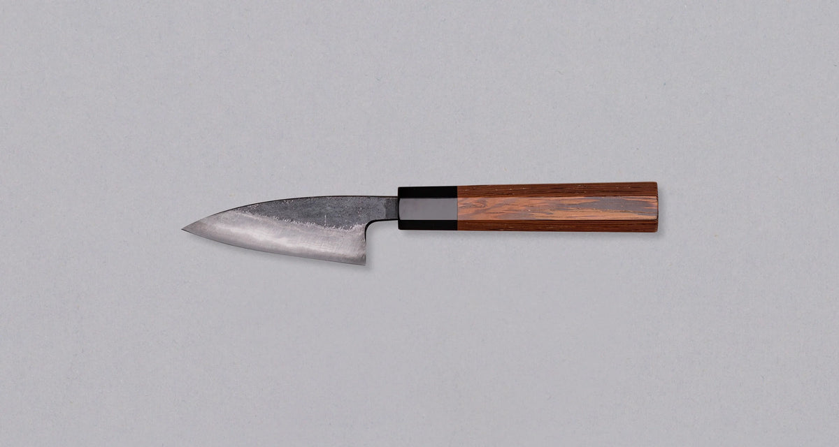 Hatsukokoro Aogami #2 Petty Kumokage - Damascus Kurouchi 80mm