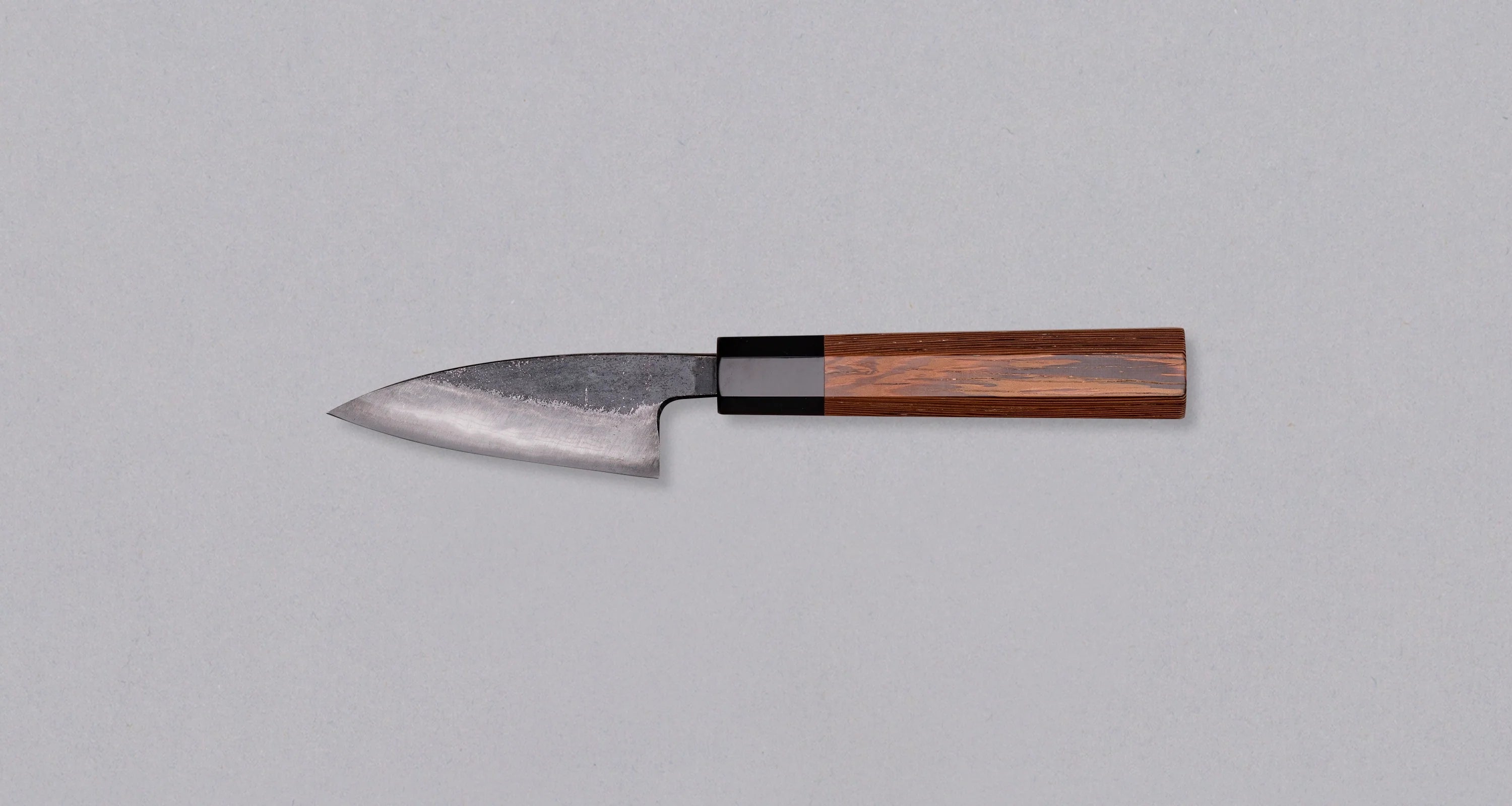Hatsukokoro Aogami #2 Petty Kumokage - Damascus Kurouchi 80mm