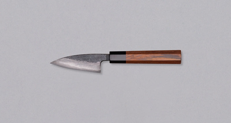 Hatsukokoro Aogami #2 Petty Kumokage - Damascus Kurouchi 80mm