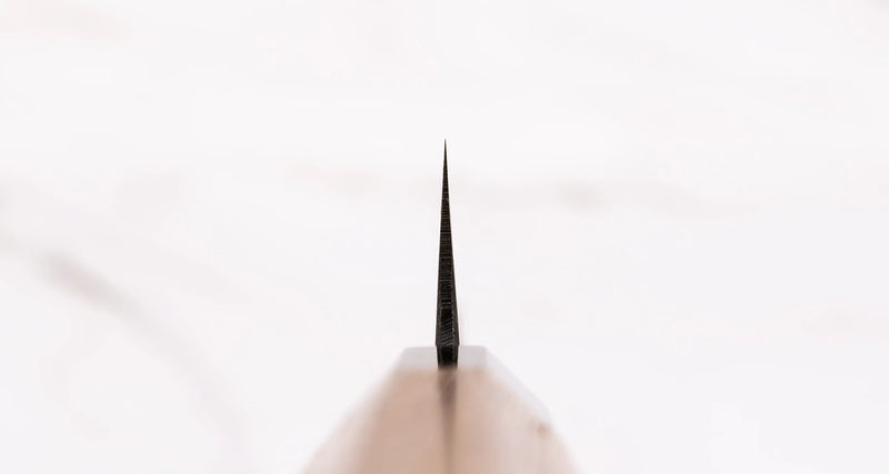 Hatsukokoro Aogami #2 Petty Kumokage - Damascus Kurouchi 80mm
