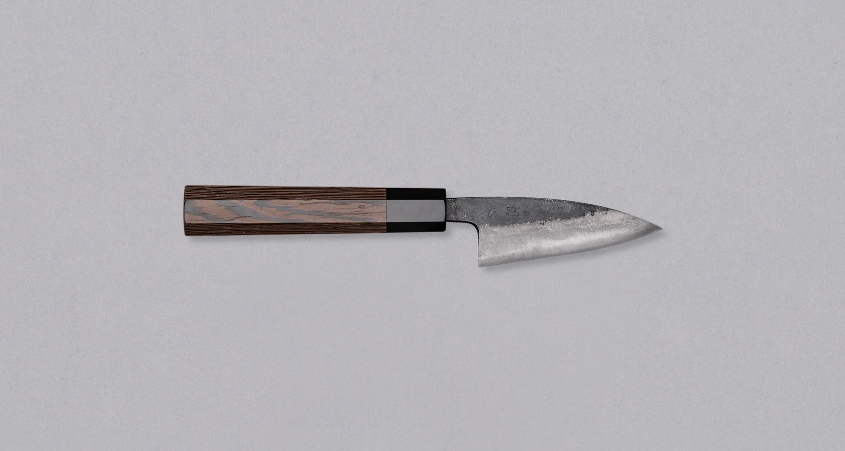 Hatsukokoro Aogami #2 Petty Kumokage - Damascus Kurouchi 80mm