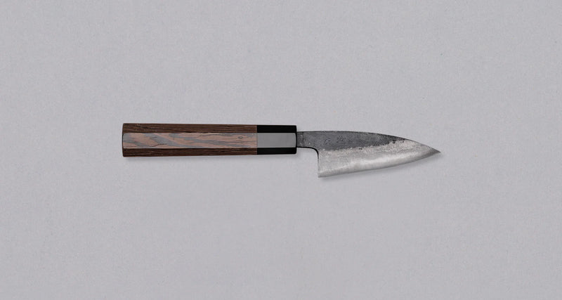 Hatsukokoro Aogami #2 Petty Kumokage - Damascus Kurouchi 80mm