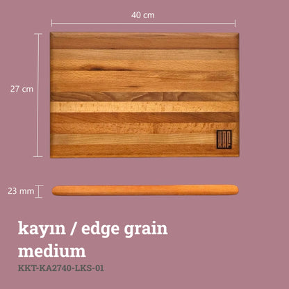 Edge Grain Kesme Tahtası - Kayın