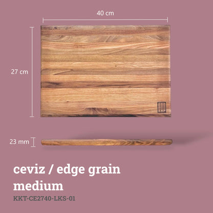 Edge Grain Kesme Tahtası - Ceviz