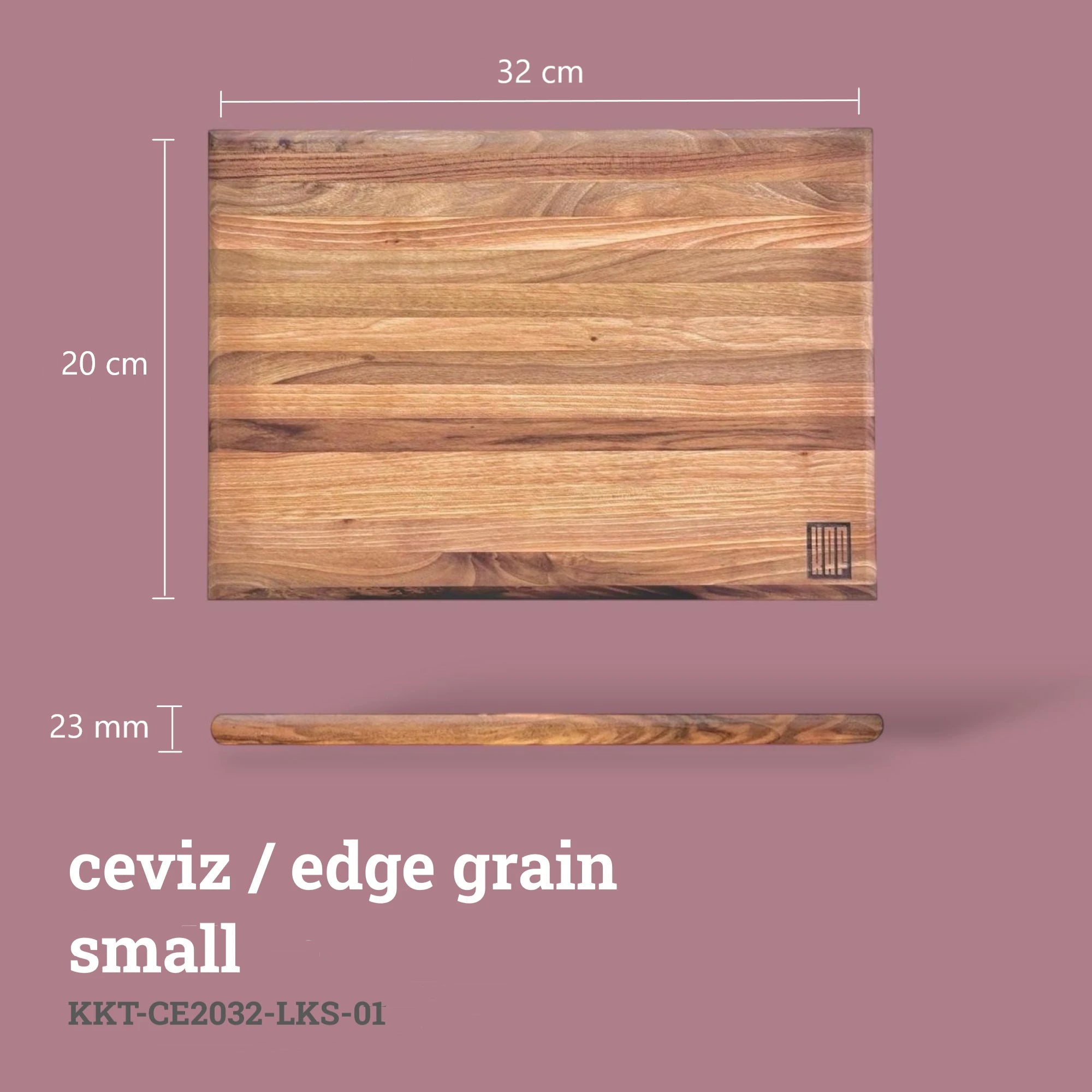 Edge Grain Kesme Tahtası - Ceviz