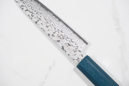 Makoto Kurosaki VG-7 Petty - Damascus Tsuchime 135mm