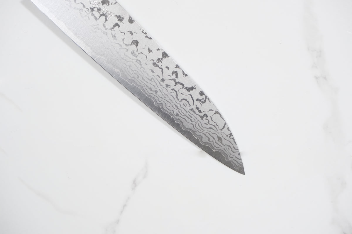 Makoto Kurosaki VG-7 Petty - Damascus Tsuchime 135mm