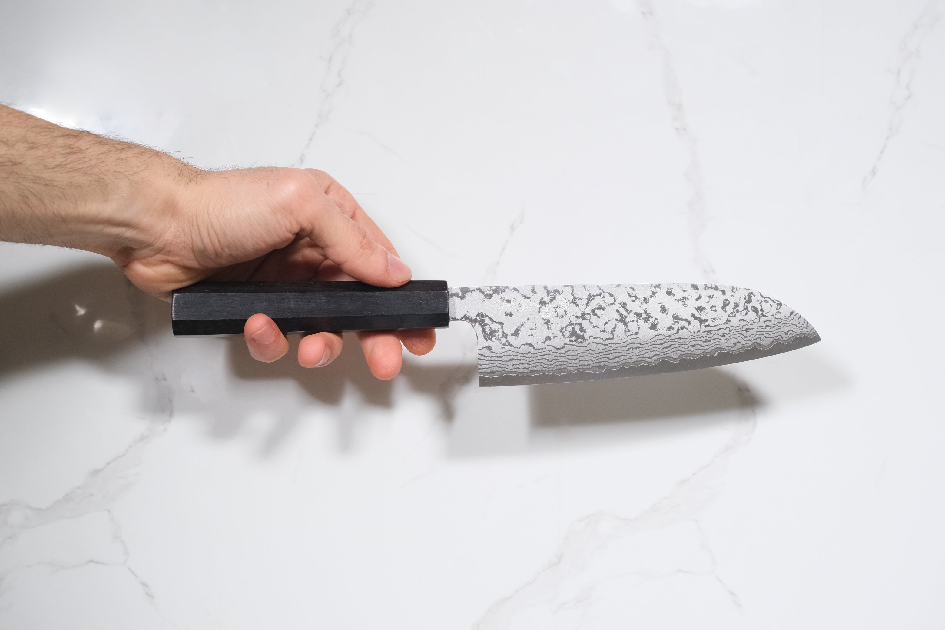 Makoto Kurosaki VG-7 Santoku - Damascus 165mm
