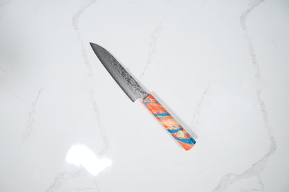Makoto Kurosaki VG-7 Petty - Damascus 135mm (Marble)