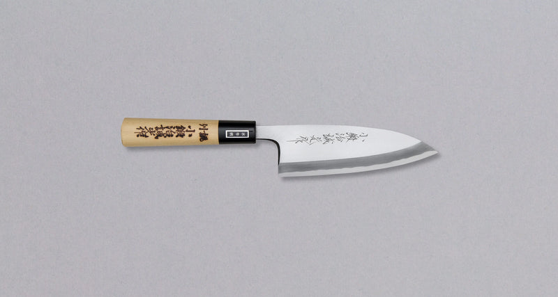 Miki Hamono Shirogami #2 Deba - Migaki Kasumi 150mm