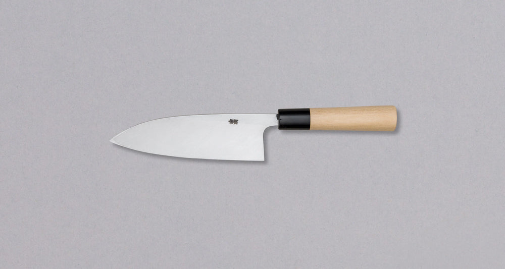 Miki Hamono Shirogami #2 Deba - Migaki Kasumi 165mm