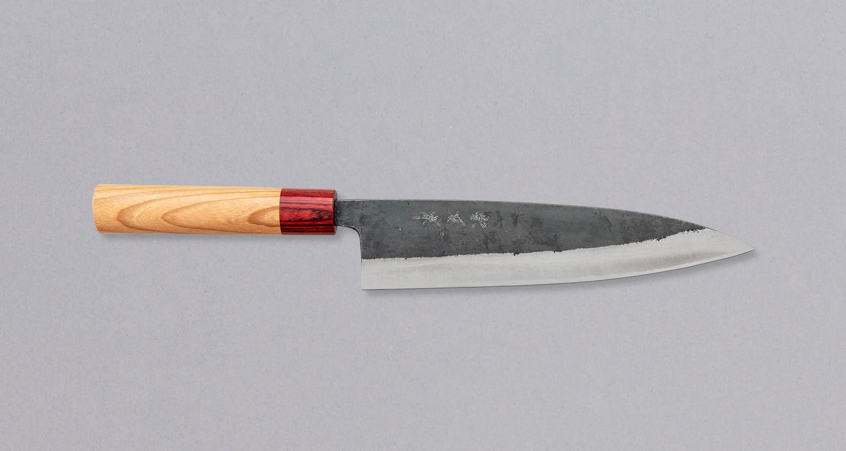 Muneishi Aogami #2 Gyuto - Damascus Kurouchi 210mm