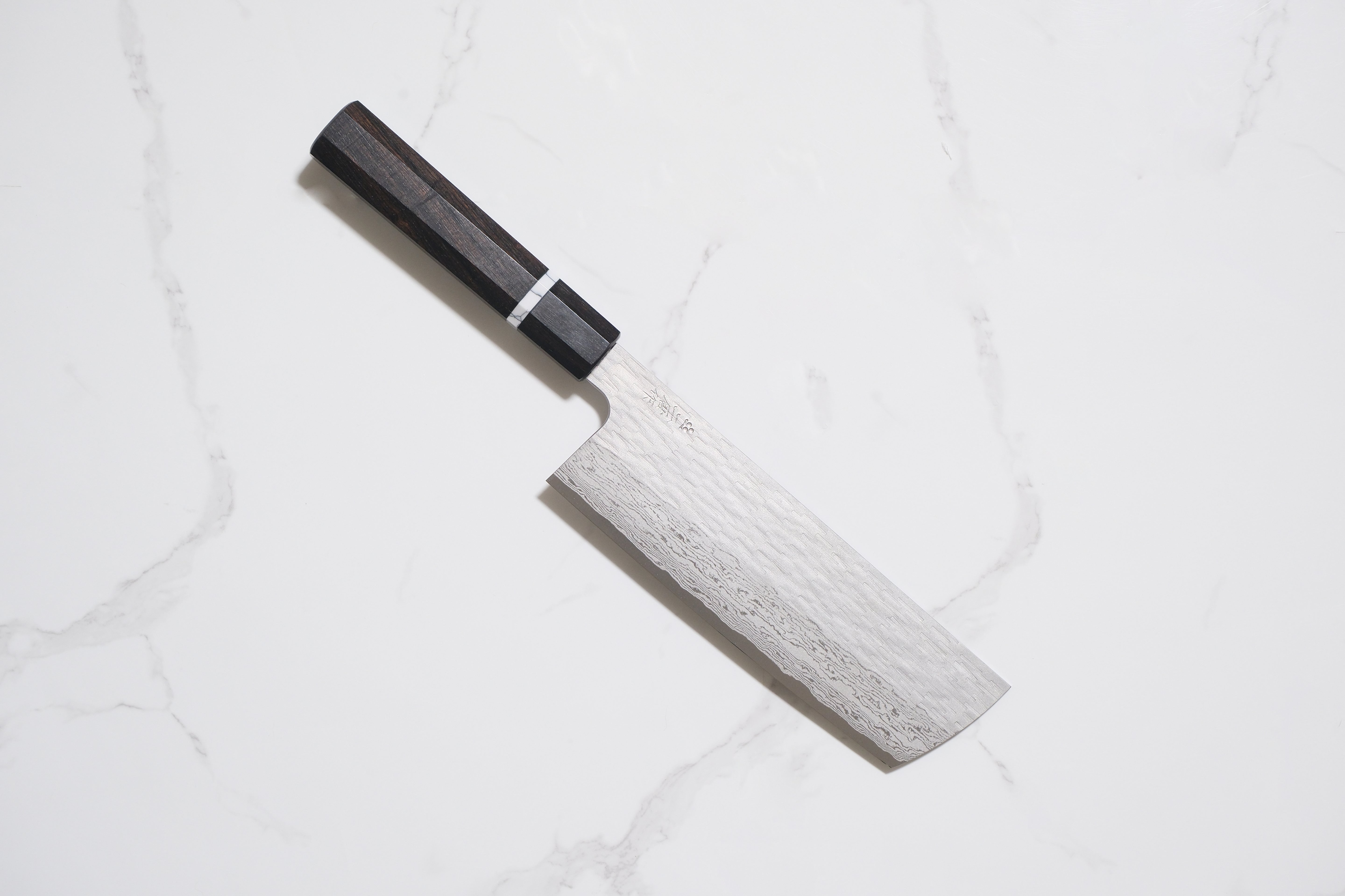 Nigara Hamono VG XEOS Nakiri - Tsuchime Damascus 180mm