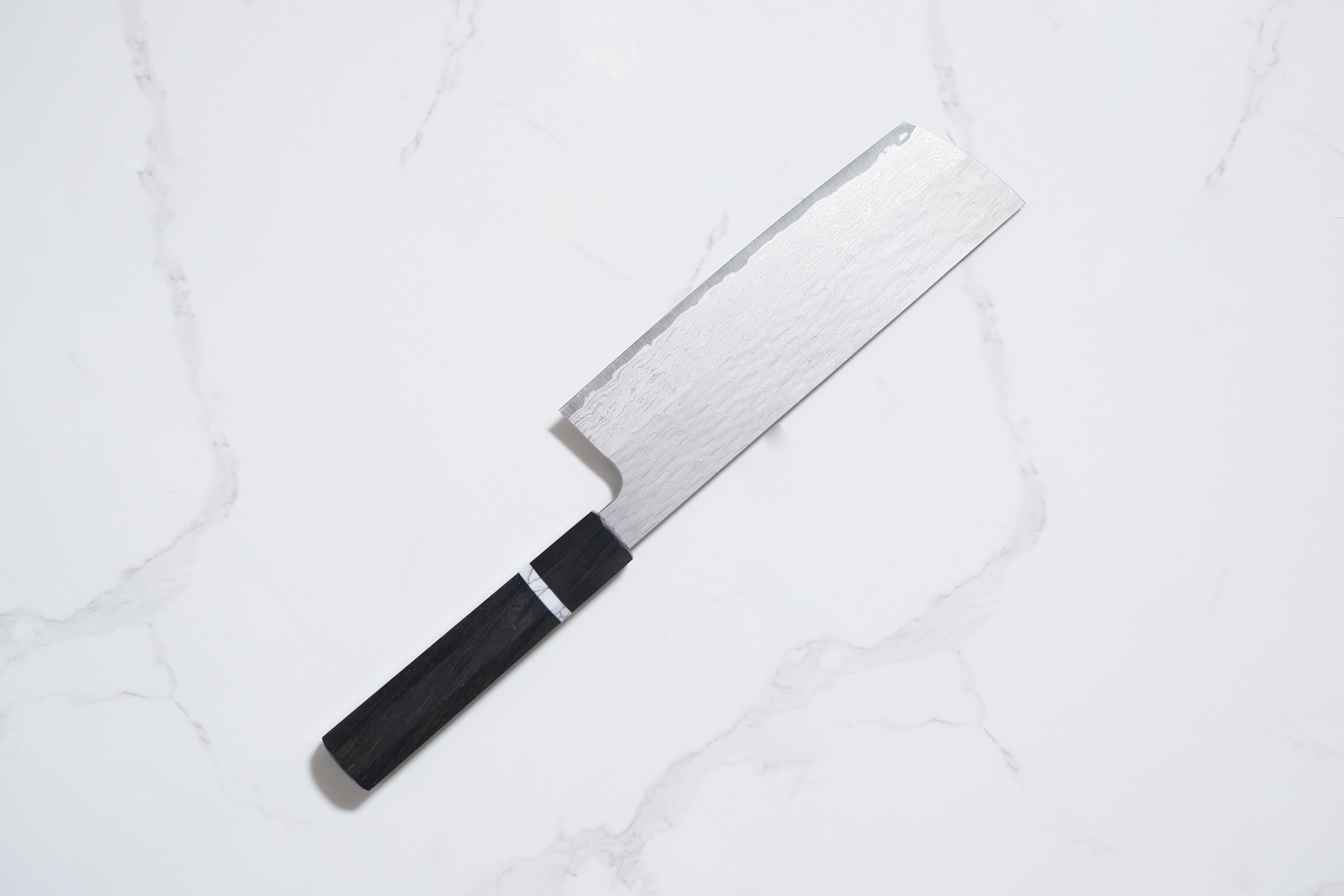 Nigara Hamono VG XEOS Nakiri - Tsuchime Damascus 180mm