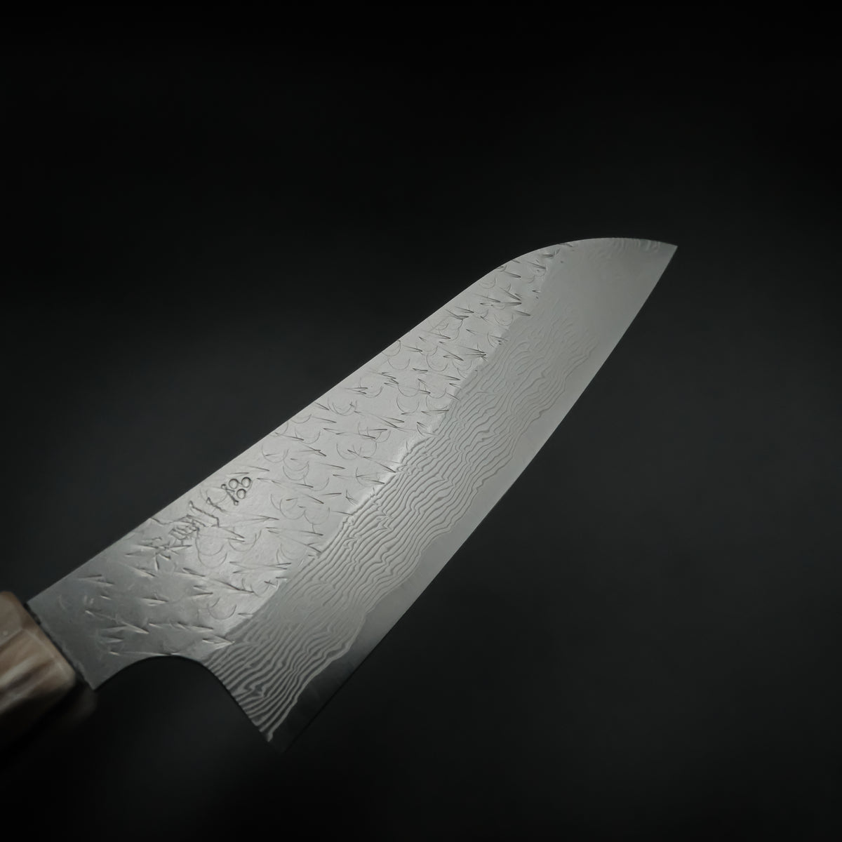 Nigara SG STRIX Ko-Santoku - Tsuchime Damascus