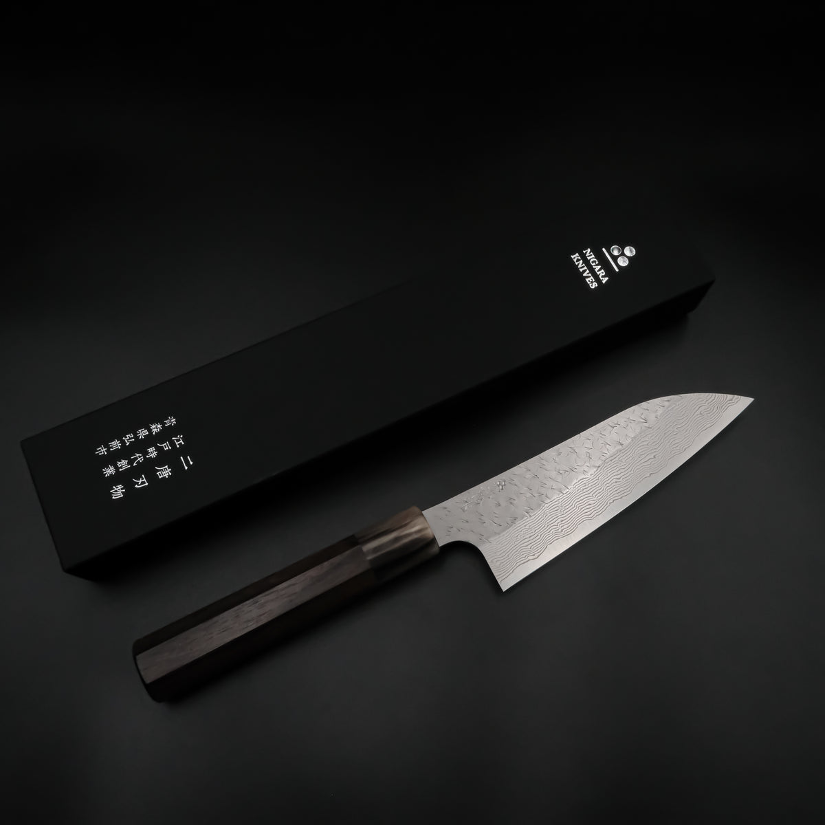 Nigara SG STRIX Ko-Santoku - Tsuchime Damascus