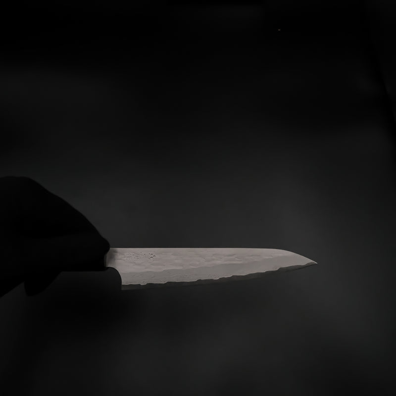 Nigara VG XEOS Petty - Tsuchime Damascus 150mm (Kahverengi)