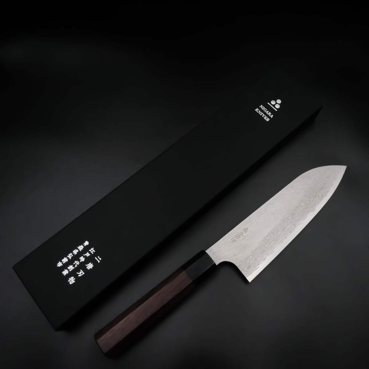 Nigara VG XEOS Santoku - Tsuchime Damascus 170mm