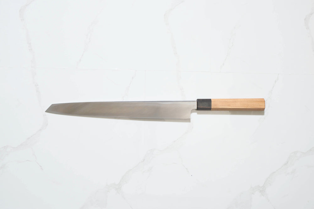 Itsuo Doi Shirogami #3 Kensaki Yanagiba - Migaki 315mm