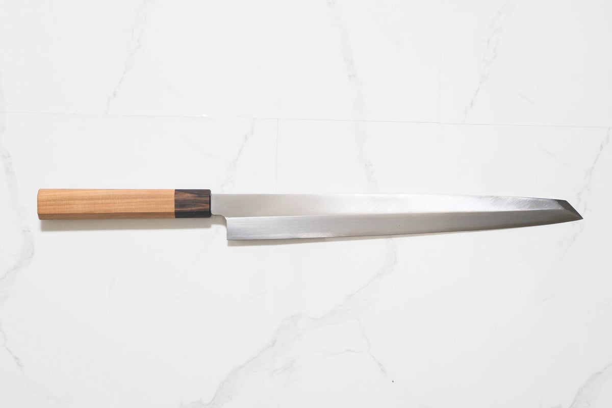 Itsuo Doi Shirogami #3 Kensaki Yanagiba - Migaki 315mm 