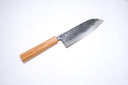 Hatsukokoro Aogami #2 Santoku - Kurouchi 165mm - Zeytin Ağacı — görsel 3