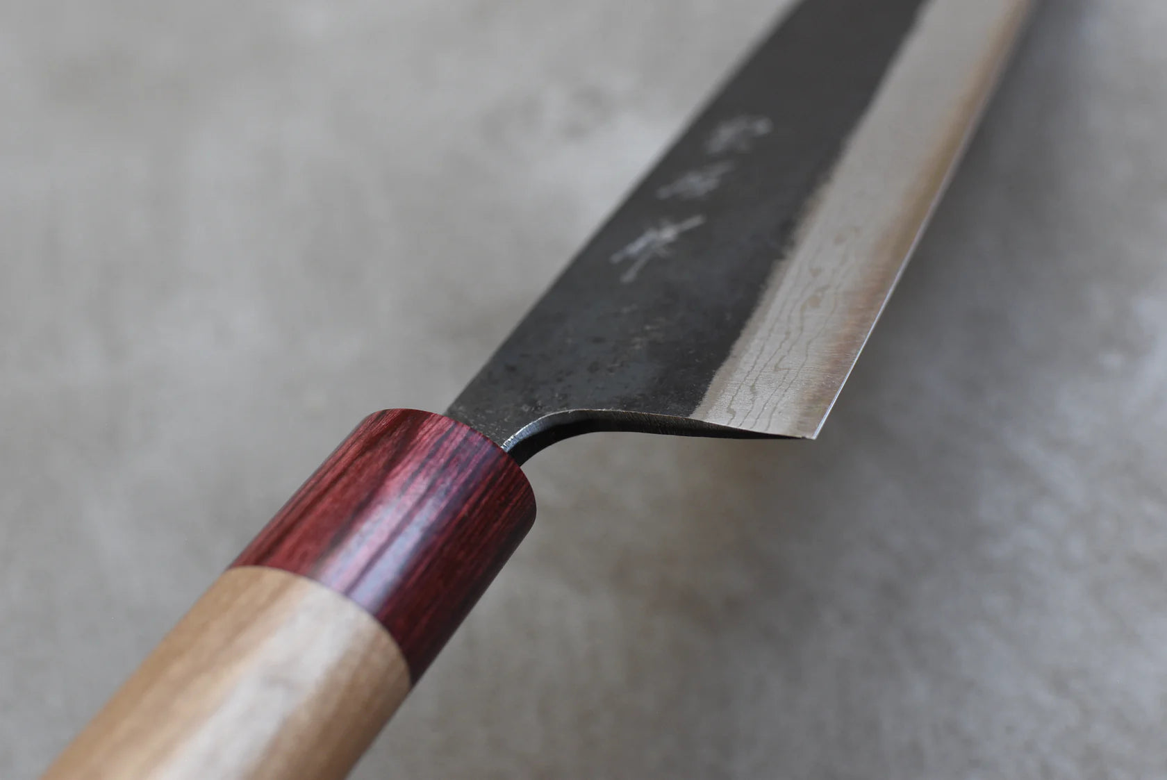 Muneishi Aogami #2 Gyuto - Damascus Kurouchi 210mm