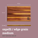 Edge Grain Cutting Board - Sapelli — görsel 3