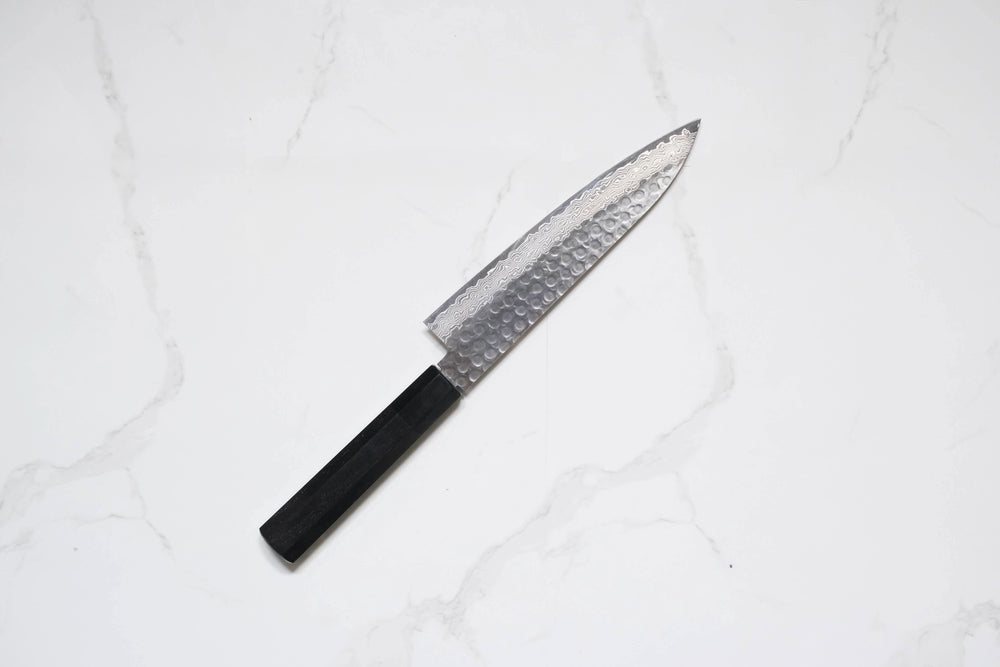 Tsunehisa VG-10 Gyuto - Damascus Tsuchime 180mm