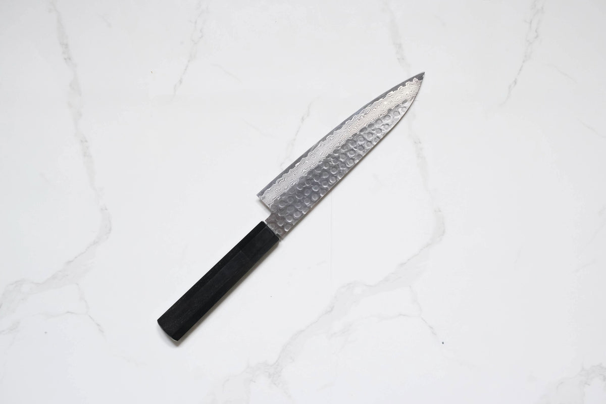 Tsunehisa VG-10 Gyuto - Damascus Tsuchime 180mm