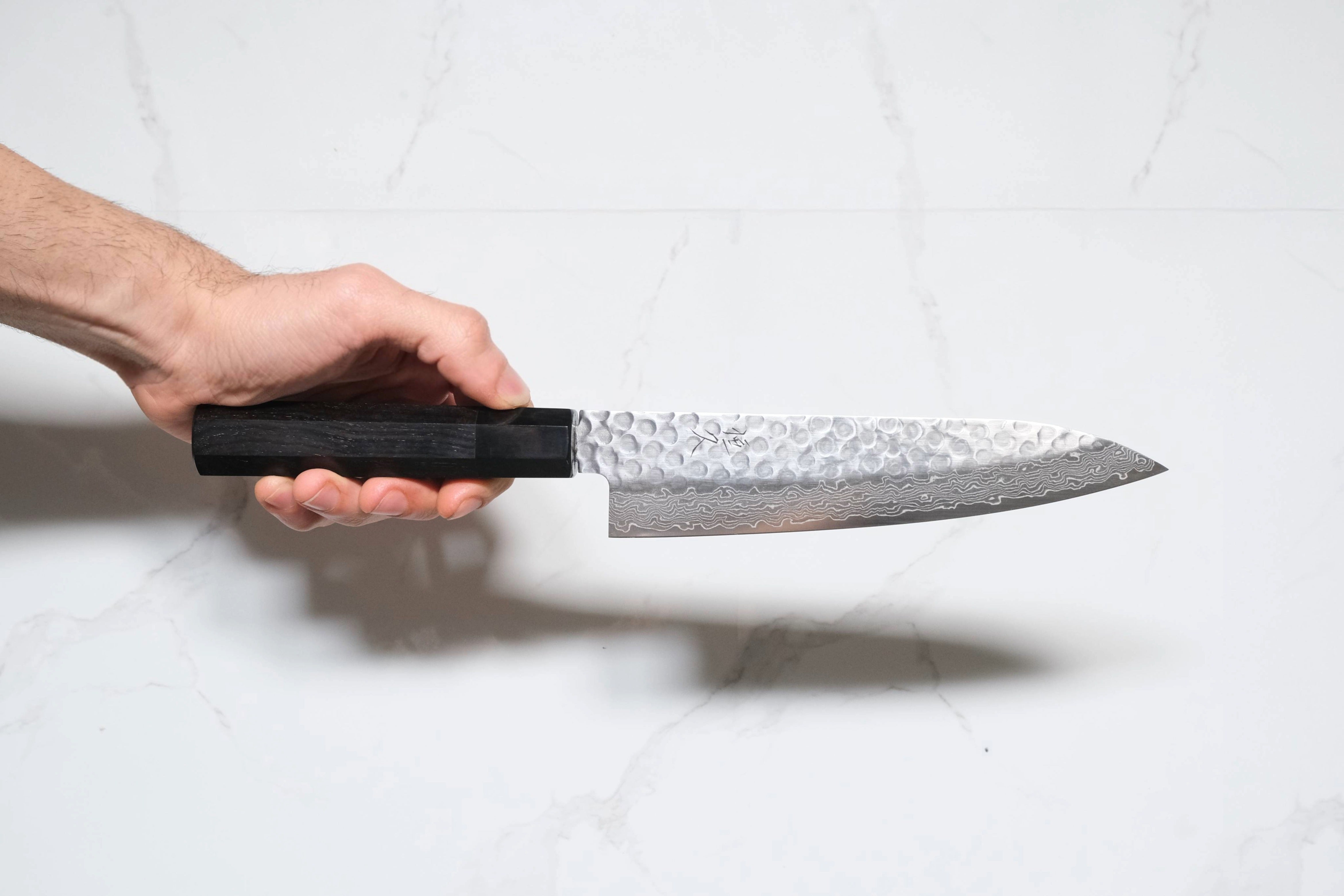 Tsunehisa VG-10 Gyuto - Damascus Tsuchime 180mm