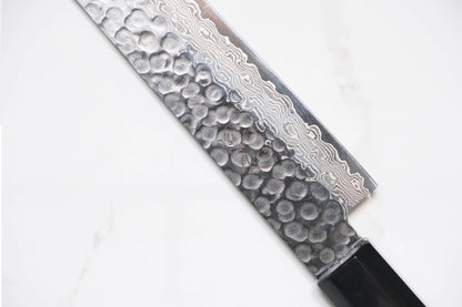 Tsunehisa VG-10 Sujihiki - Damascus Tsuchime 240mm