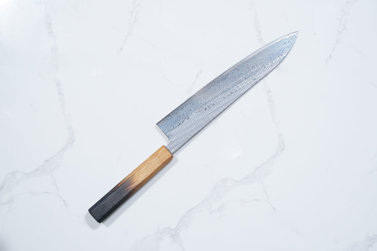 Tsunehisa AUS-10 Gyuto - Nawame 240mm