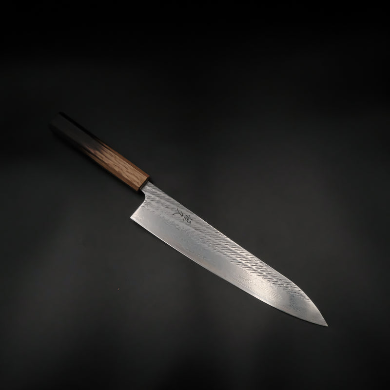 Tsunehisa AUS-10 Gyuto - Nawame Damascus 240mm