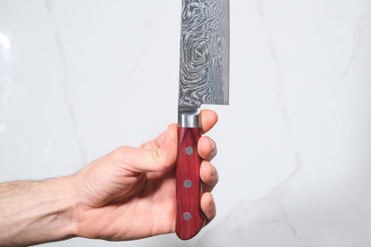 Tsunehisa AUS-10 Kiritsuke - Damascus 210mm