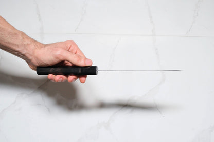 Tsunehisa Ginsan Santoku - Nawame Damascus 165mm