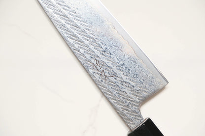 Tsunehisa Ginsan Santoku - Nawame Damascus 165mm