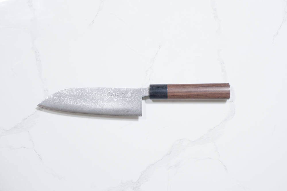 Tsutomu Kajiwara Aogami #2 Santoku - Damascus 165mm