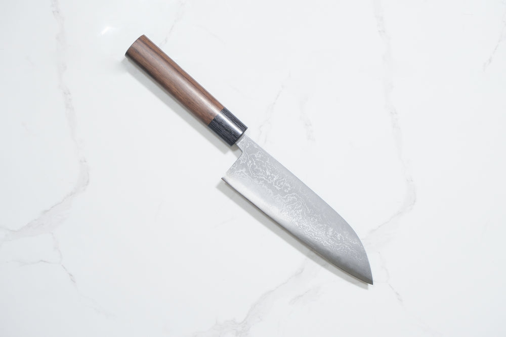Tsutomu Kajiwara Aogami #2 Santoku - Damascus 165mm