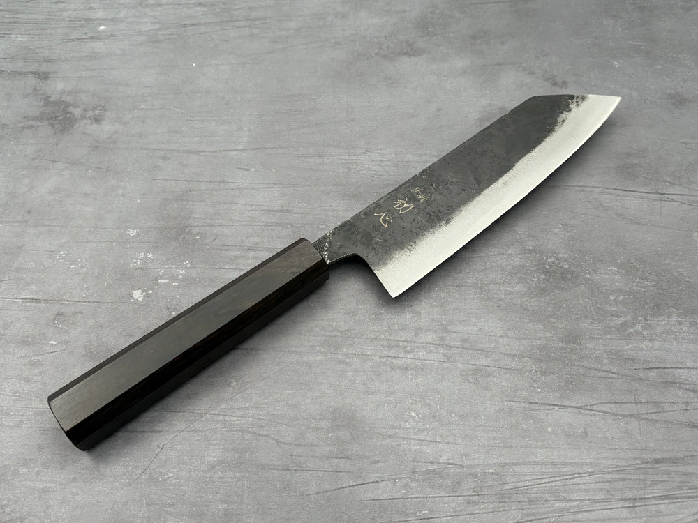 Hatsukokoro Aogami #2 Bunka - Kurouchi 165mm - Ebony