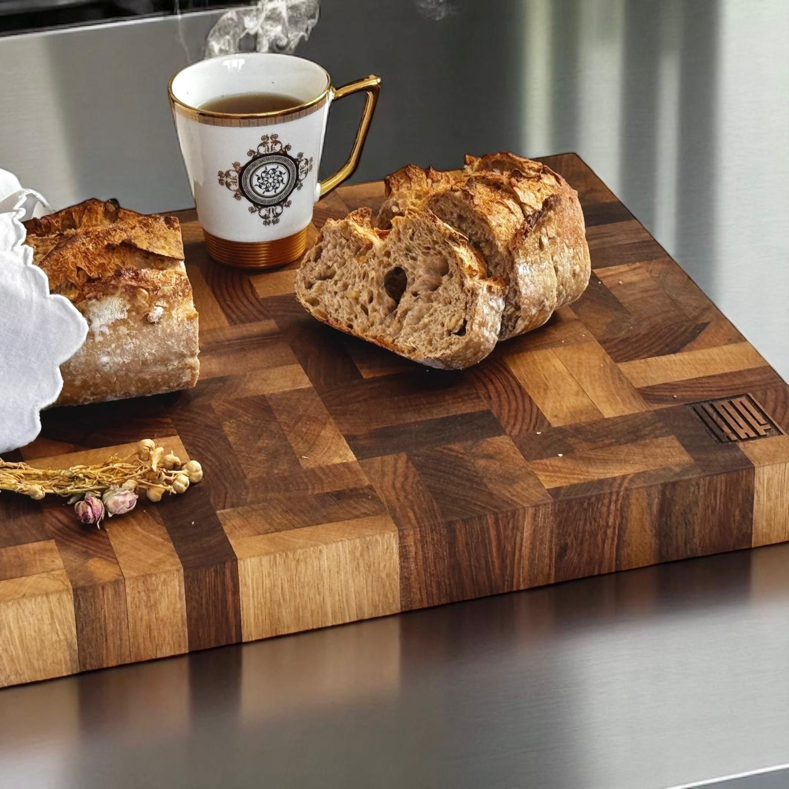 End Grain Kesme Tahtası - Ceviz