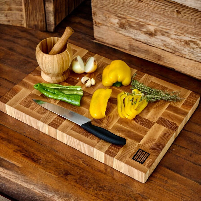 End Grain Cutting Board - Ash